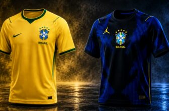 camisa selecao brasileira 2026 uniformes titular amarelo e reserva azul oficial da nike