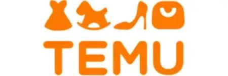 Logo da Temu usado na página de cupom de desconto Temu no MaxCupons