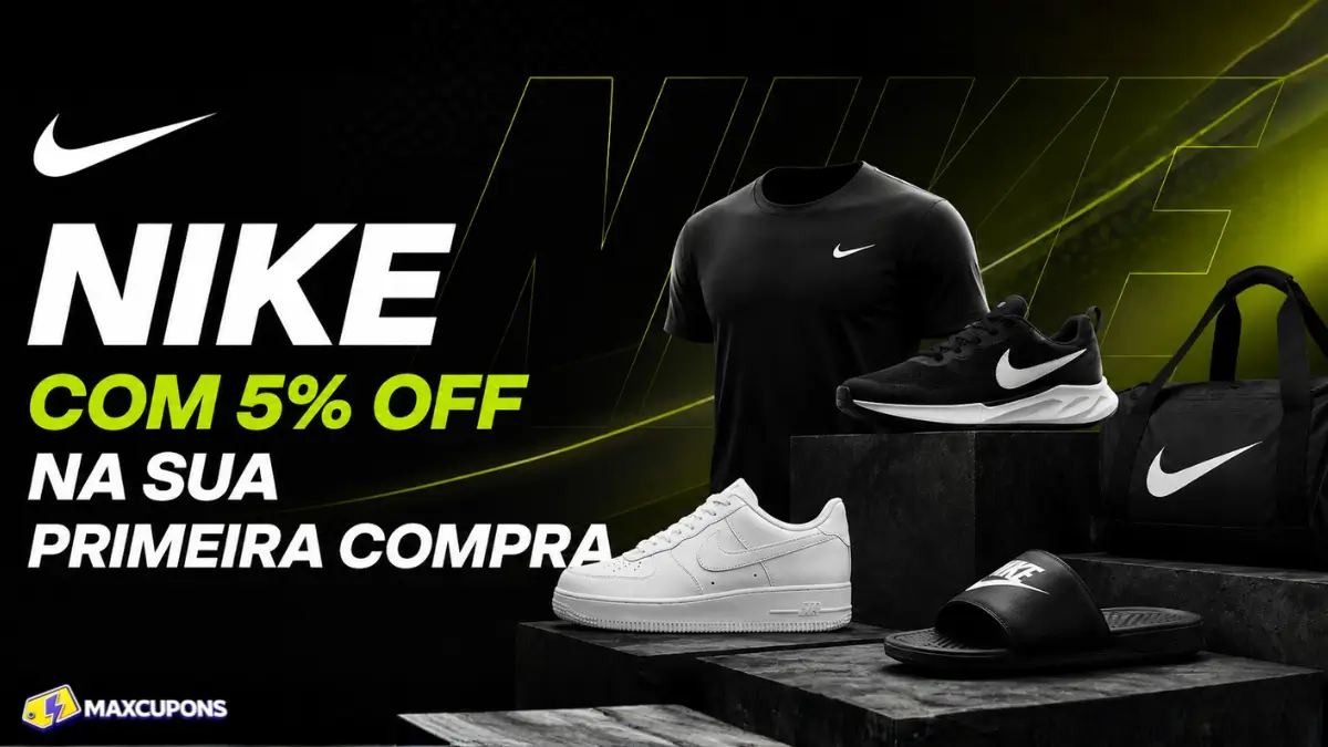 cupom nike primeira compra app para ganhar 5 por cento de desconto oficial