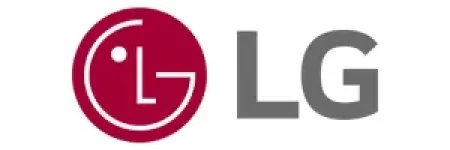 Logo oficial da LG na página de cupons de desconto para TVs, ar condicionado e máquinas de lavar.