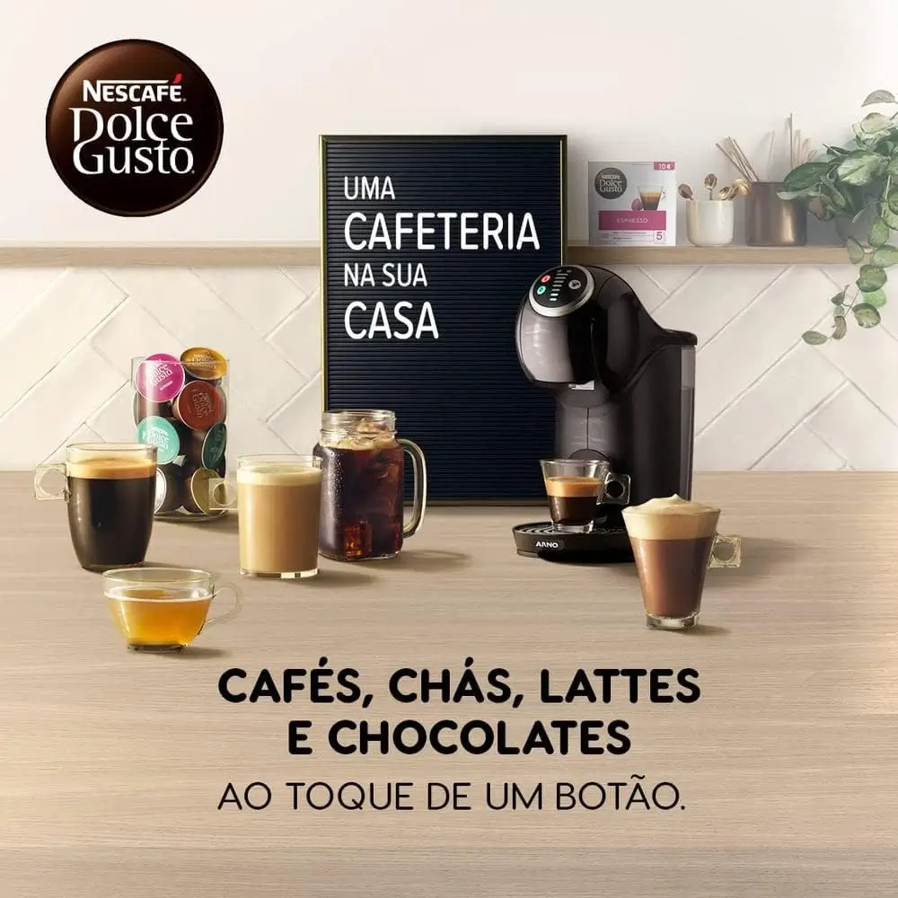 Uma cafeteria Dolce Gusto em casa, um ótimo exemplo do que montar após aprender como usar cupom de desconto.