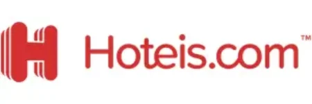 Logo oficial da Hoteis.com na cor vermelha — MaxCupons