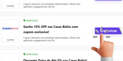 Passo 2: Como escolher e ativar um cupom de desconto