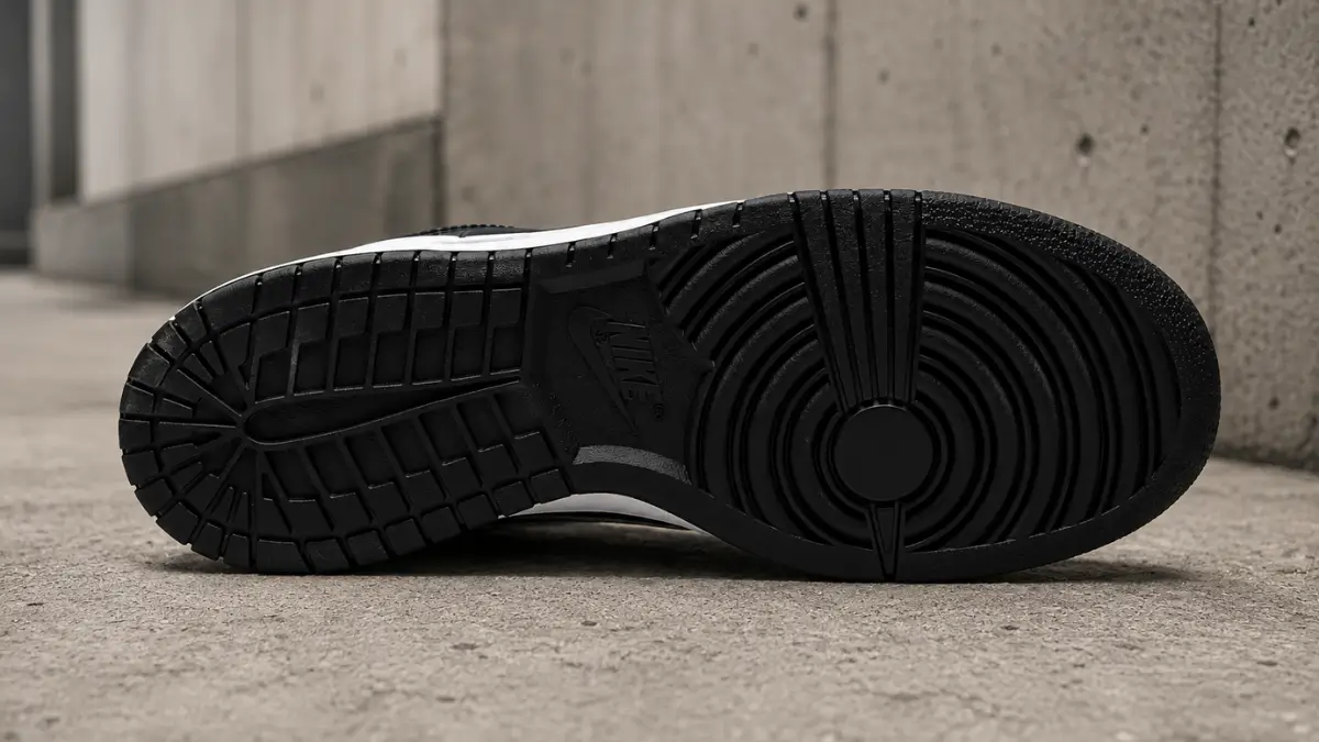 detalhe do solado cupsole de borracha do tenis nike big low masculino